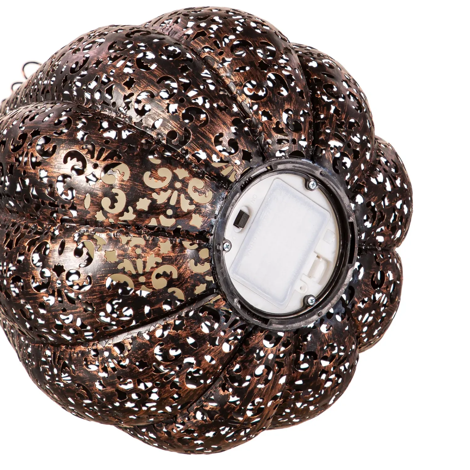 Plow & Hearth Candles & Lanterns>Metal Pumpkin Lantern, Small