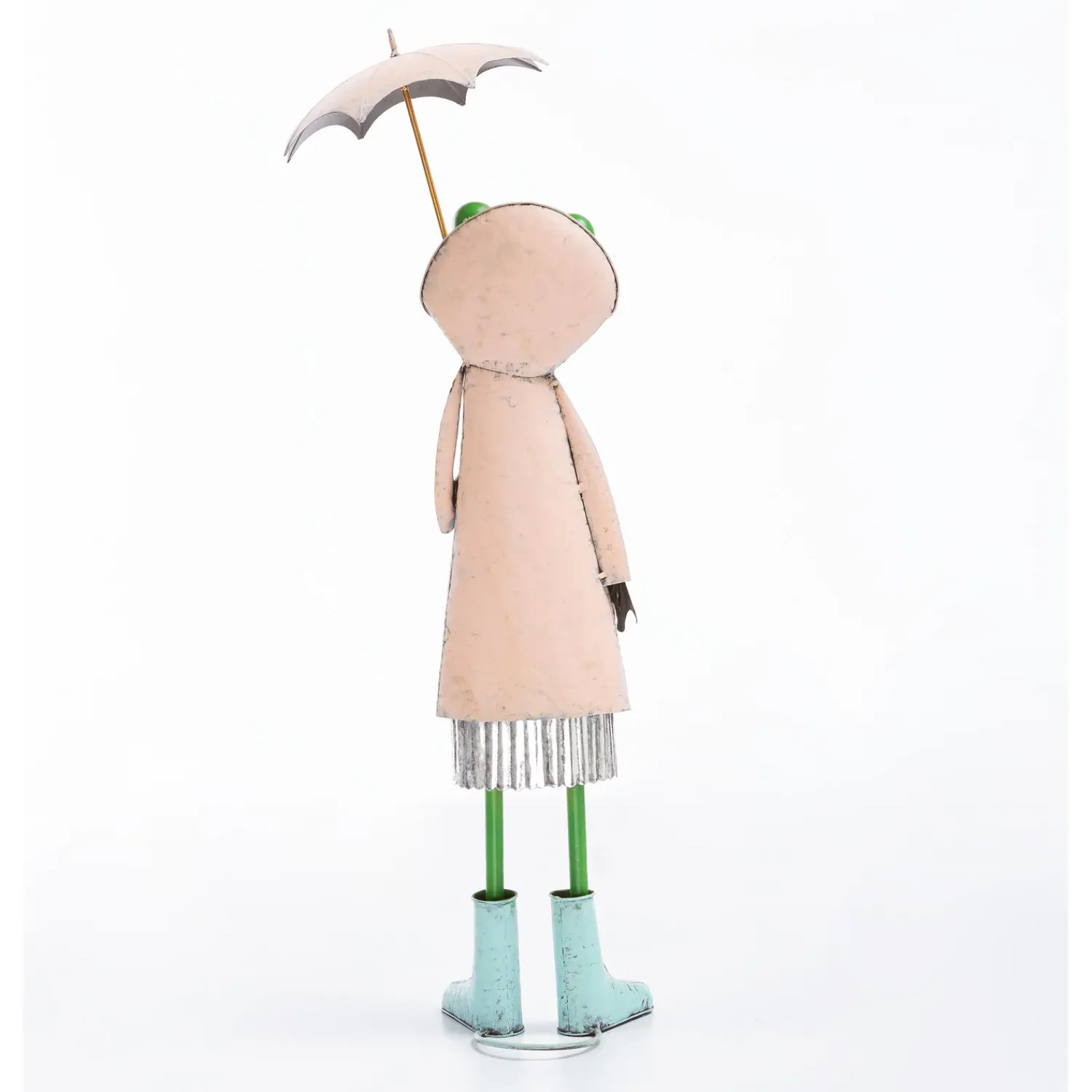 Plow & Hearth Garden Statues>Metal Storybook Frog Garden Statue, Pink