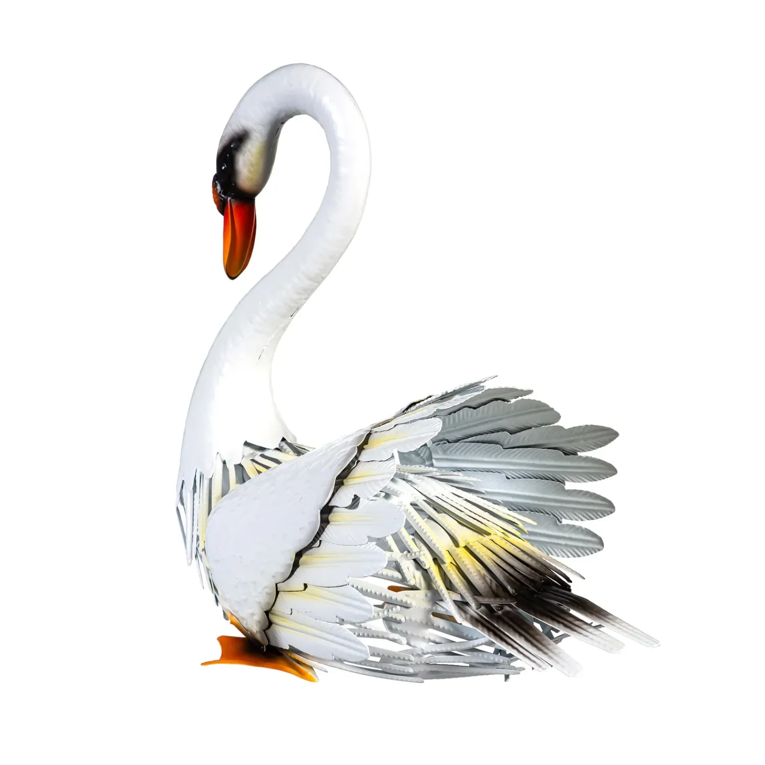 Plow & Hearth Garden Statues>Metal Swan Pair Statues, Set of 2, 14"H