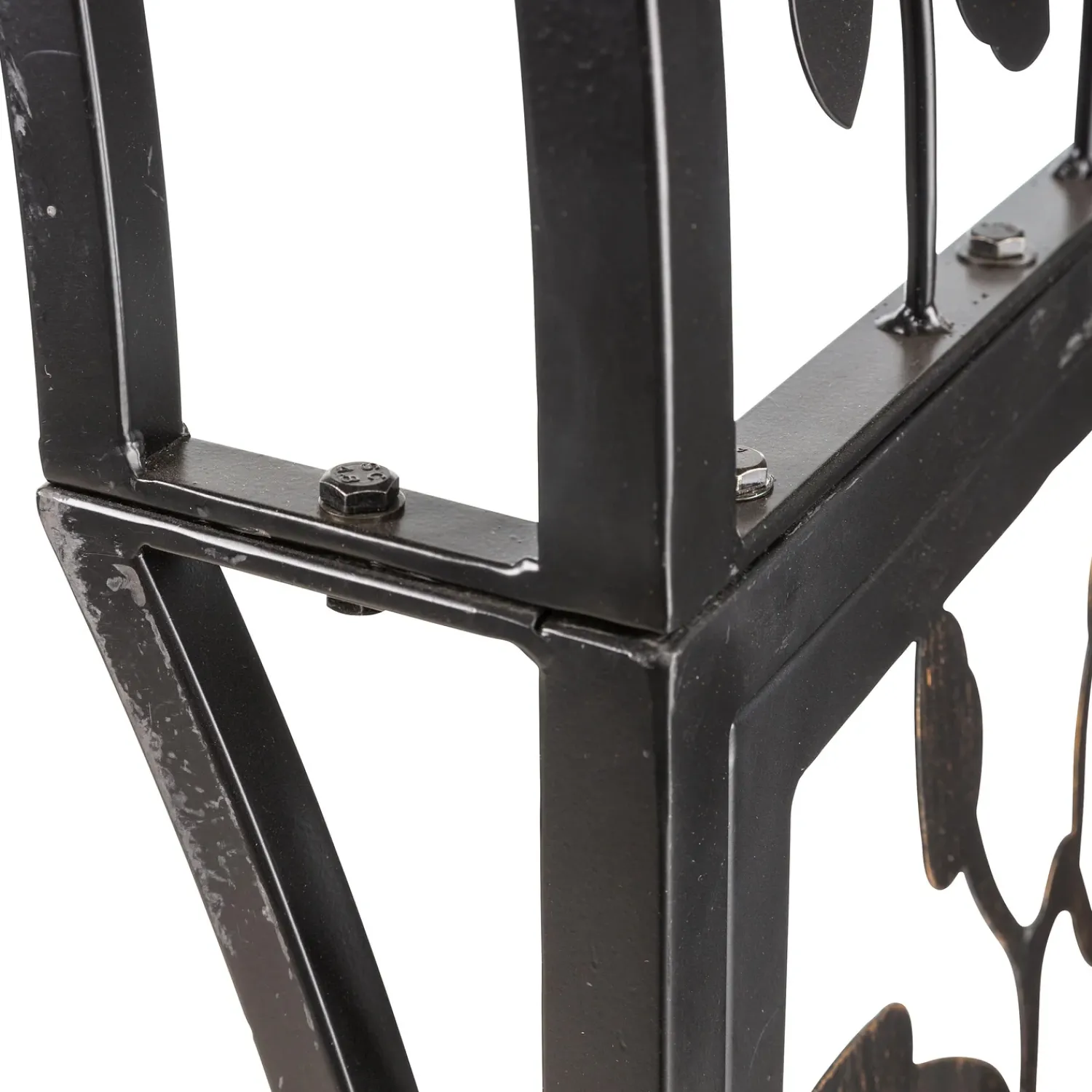 Plow & Hearth Arbors & Trellises>Metal Tree of Life Arched Garden Arbor with Gate