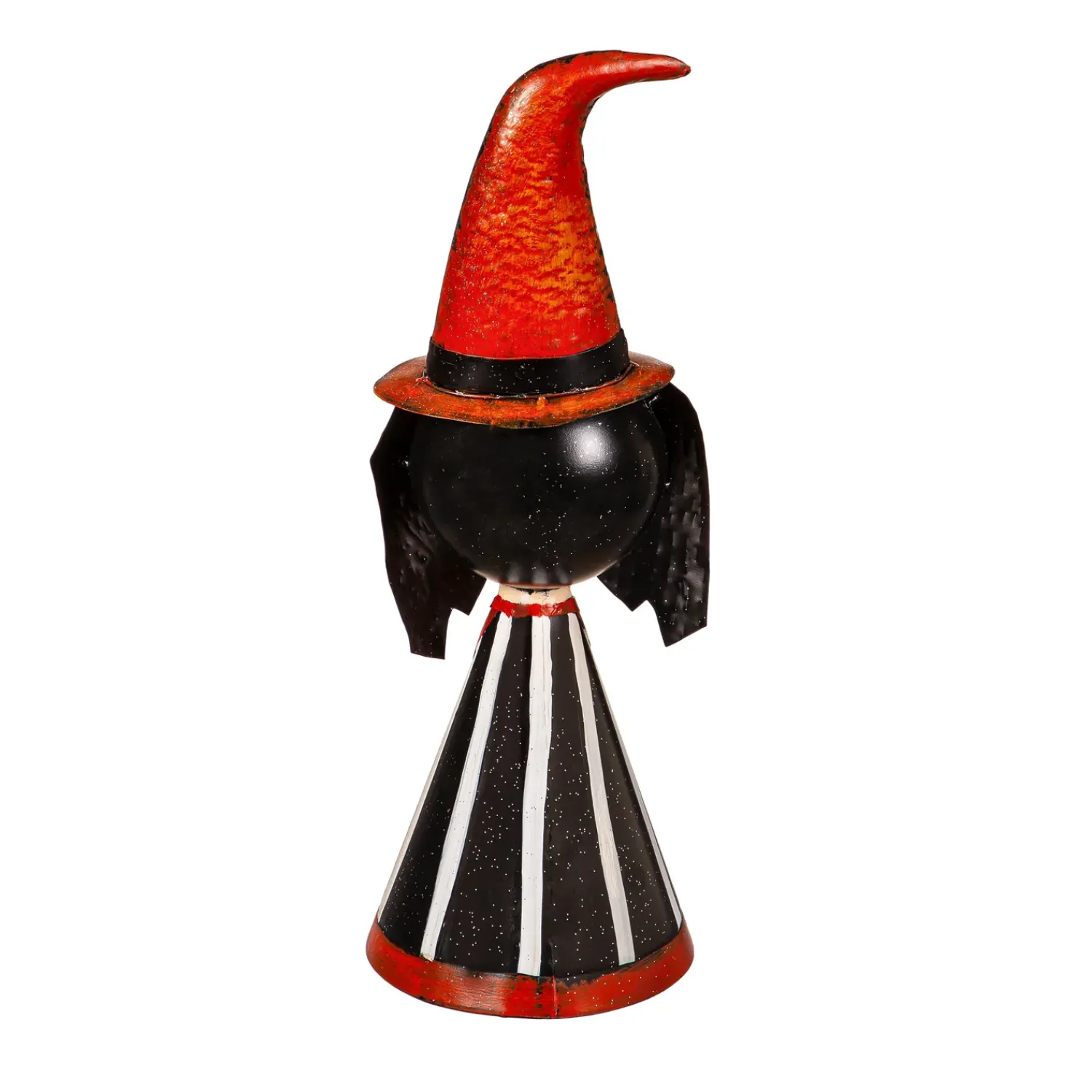 Plow & Hearth Garden Statues>Metal Witch Statue with Orange Hat