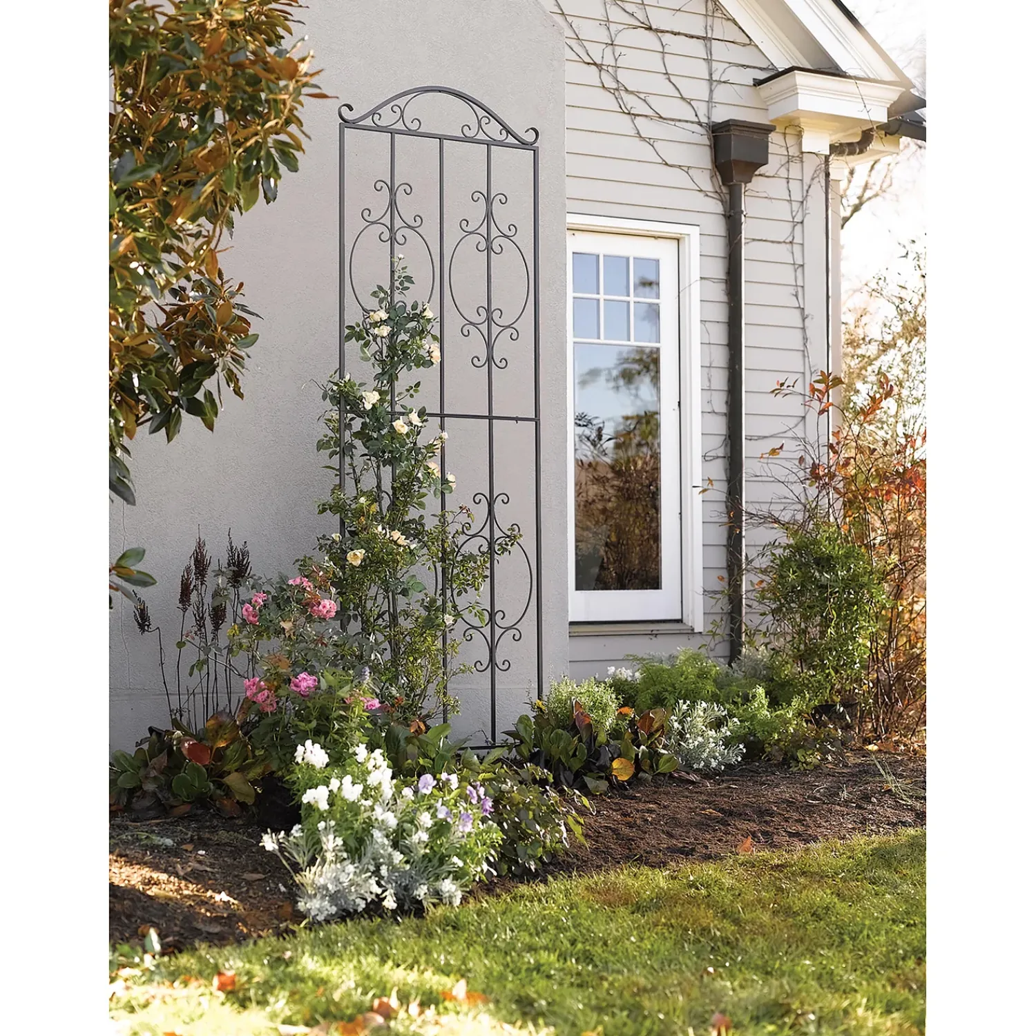 Plow & Hearth Arbors & Trellises>Montebello Metal Tall Garden Trellis