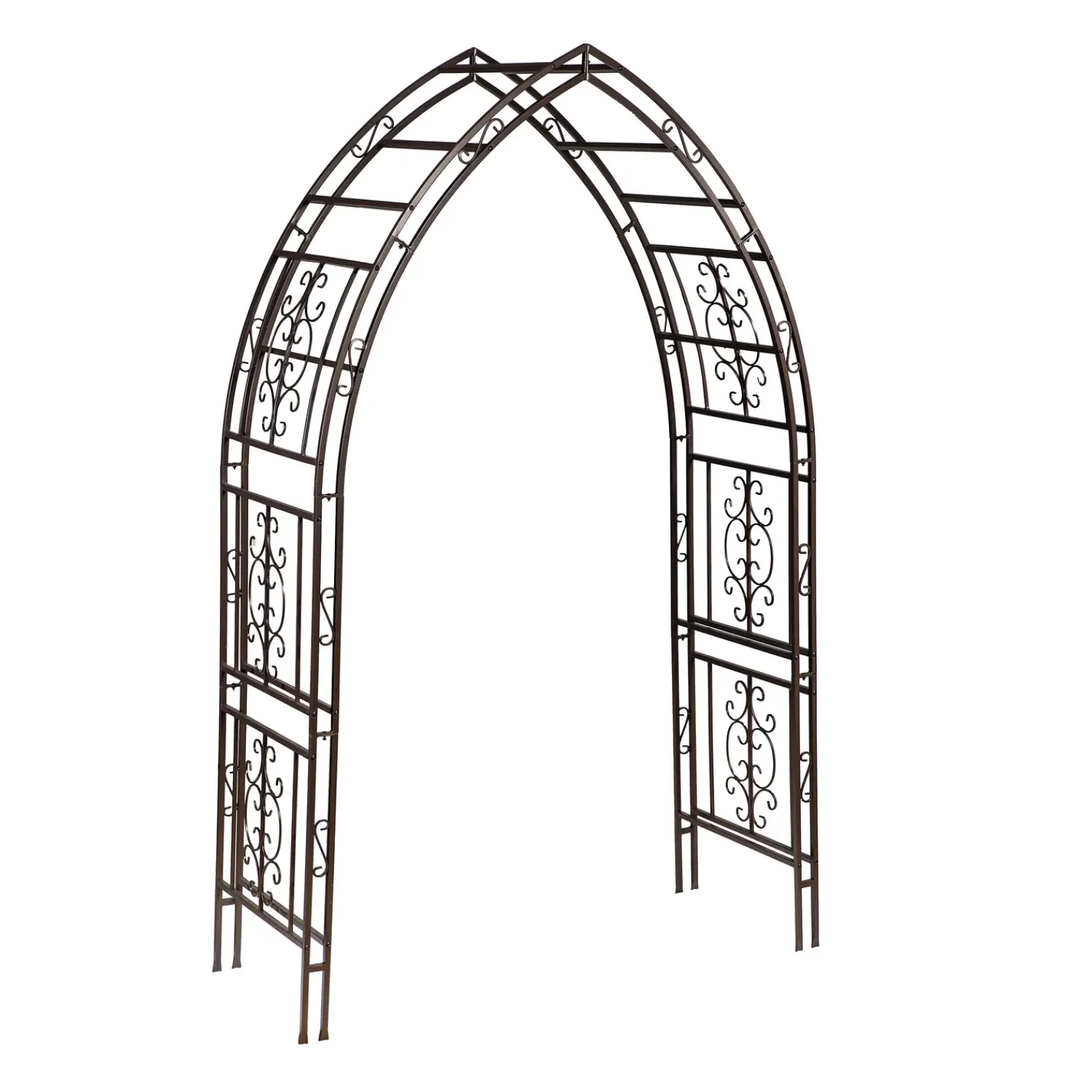 Plow & Hearth Arbors & Trellises>Montebello Metal Triangle Arbor
