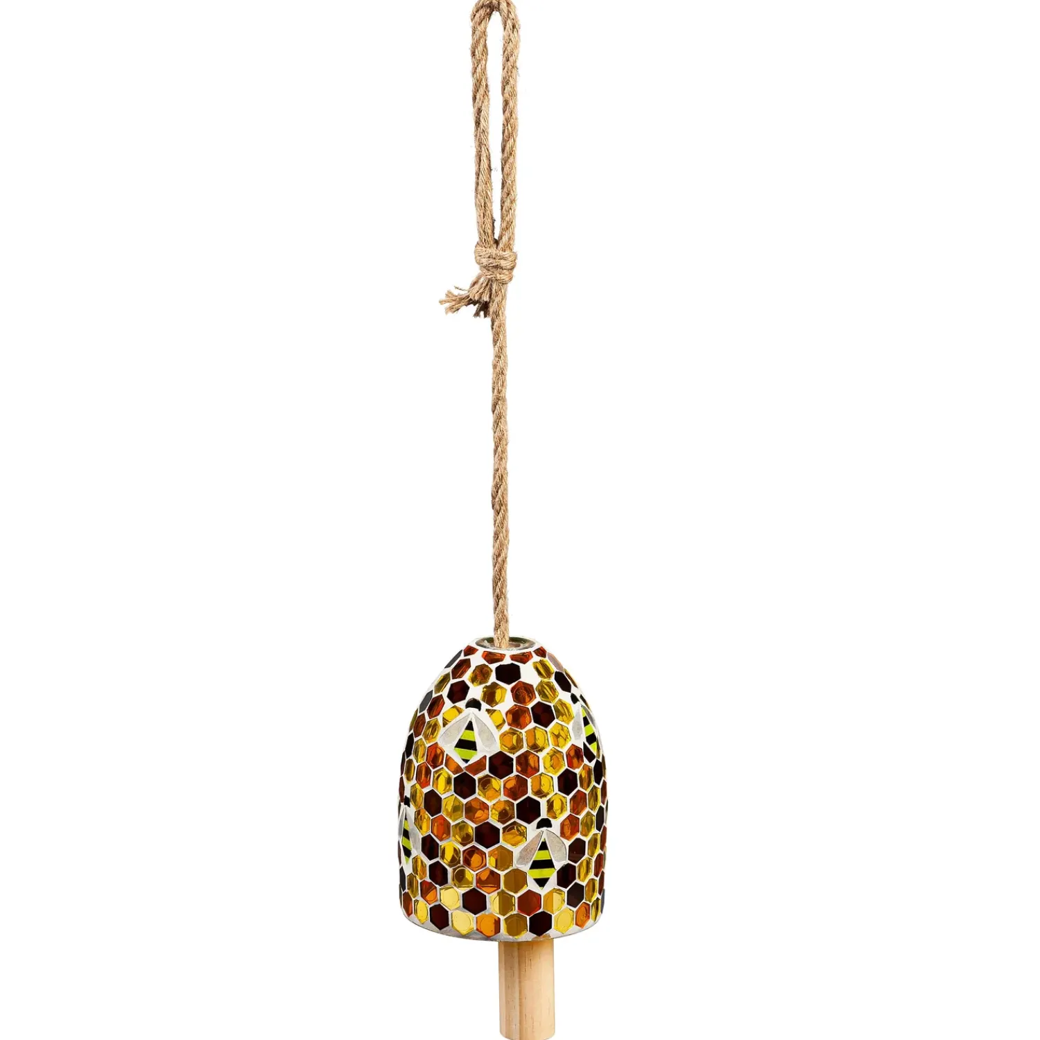 Plow & Hearth Wind Chimes & Mobiles>Mosaic Bell Chime, Bee