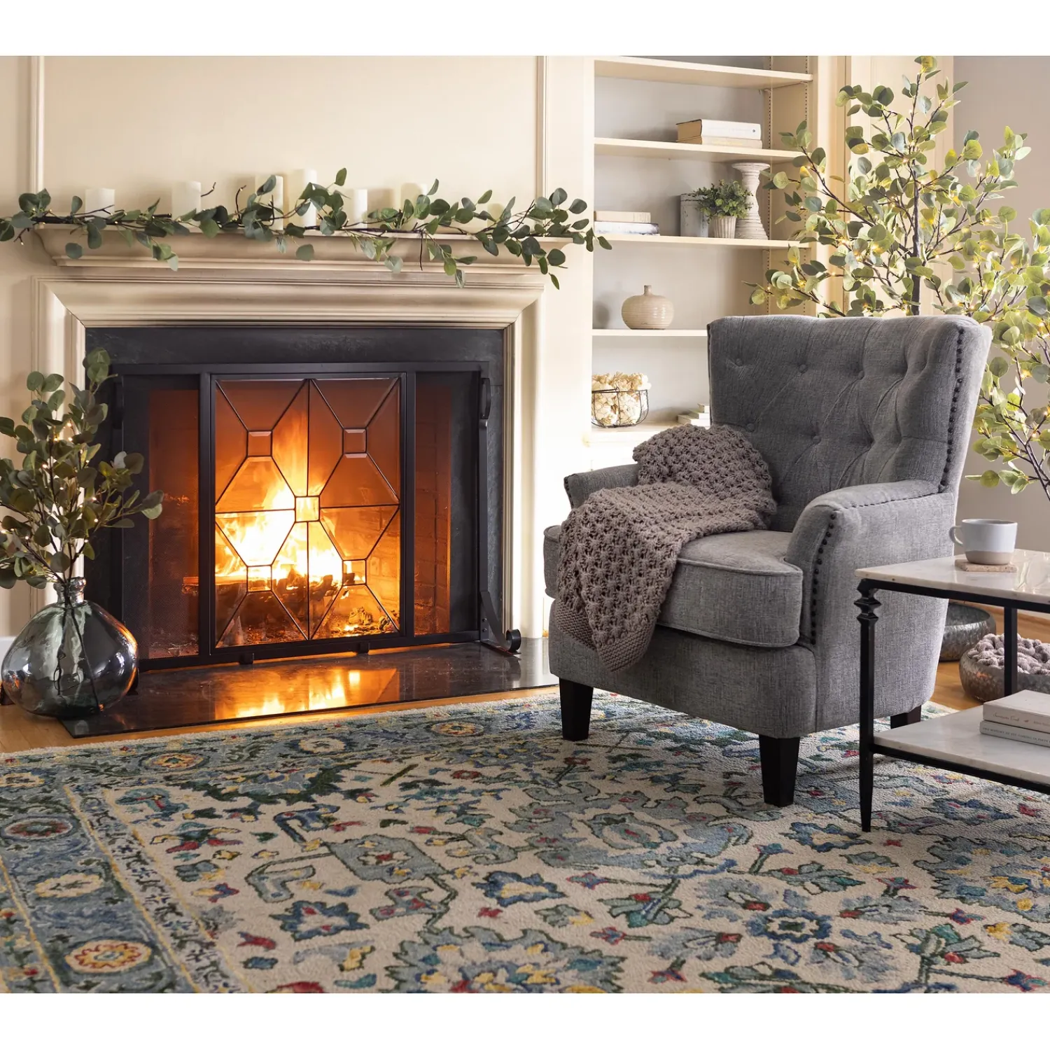 Plow & Hearth Area Rugs>Mountain Run Rug, 7'9" x 10'