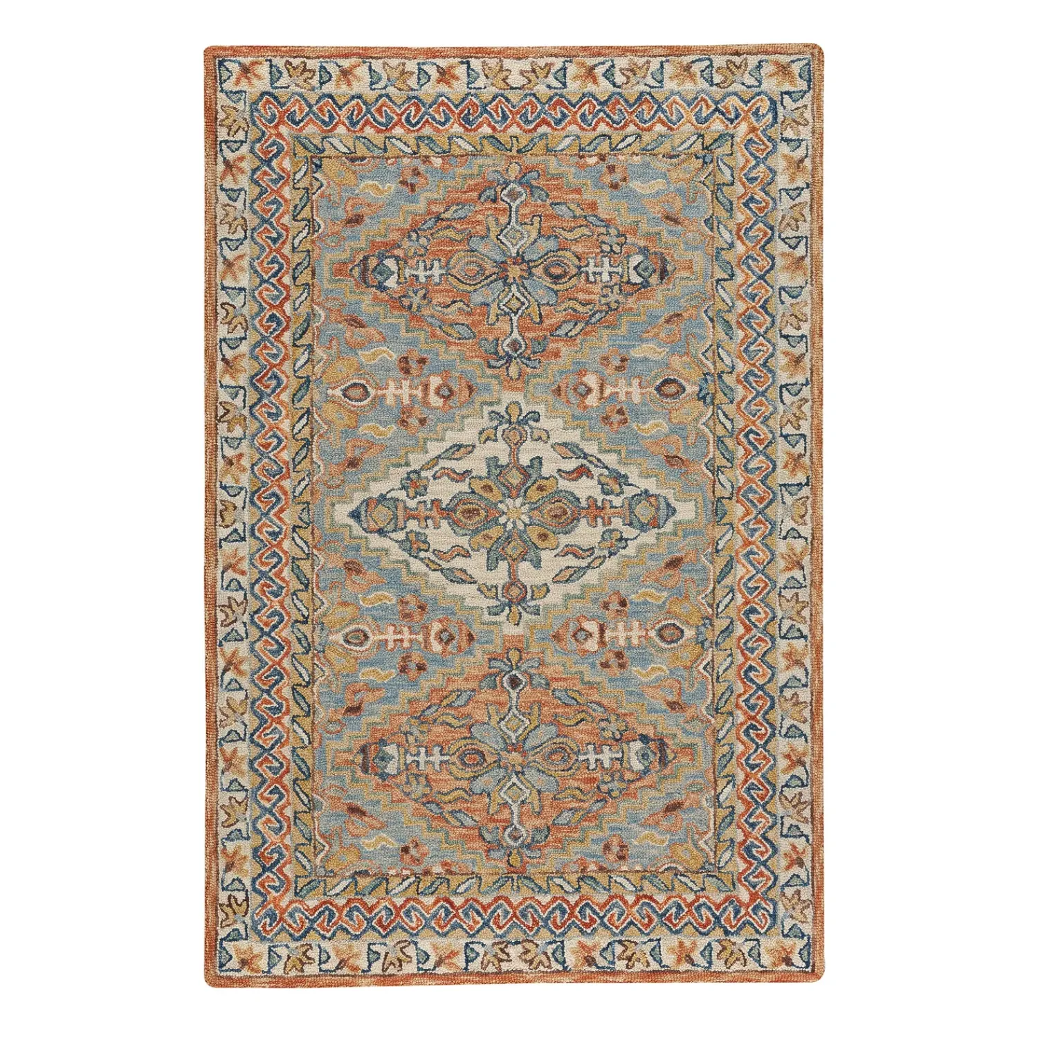 Plow & Hearth Area Rugs>Mountain Sunset Wool Rug, 5' x 8'