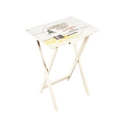 Plow & Hearth Accent Tables>Nautical TV Tray Set With Stand, Set of 4