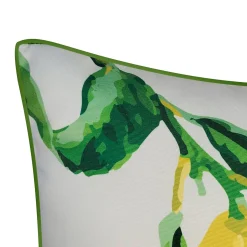 Plow & Hearth Outdoor Throw Pillows|Decorative Pillows>New York Botanical Garden® Lemon Throw Pillow