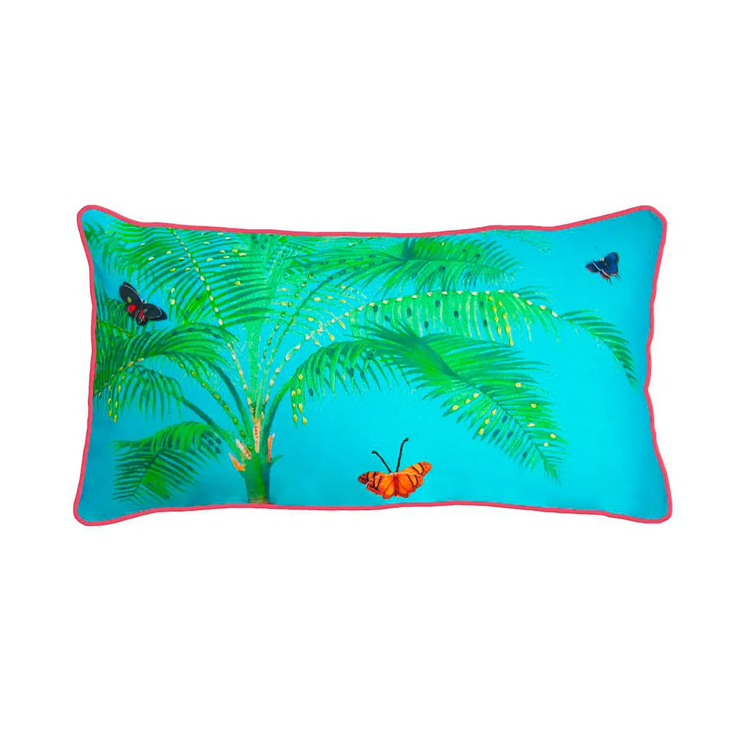 Plow & Hearth Decorative Pillows>New York Botanical Garden® Tropical Palm Pillow