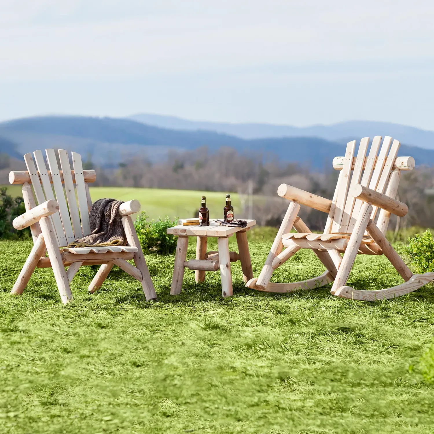 Plow & Hearth Outdoor Side Tables>Northern White Cedar Outdoor End Table