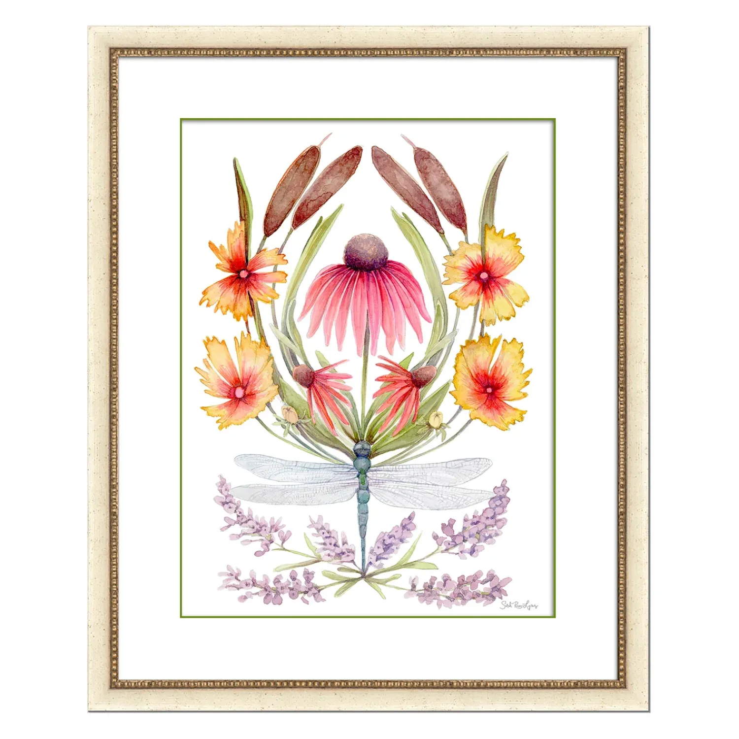 Plow & Hearth Wall Art>Ode To The Pond Framed Wall Art Painting