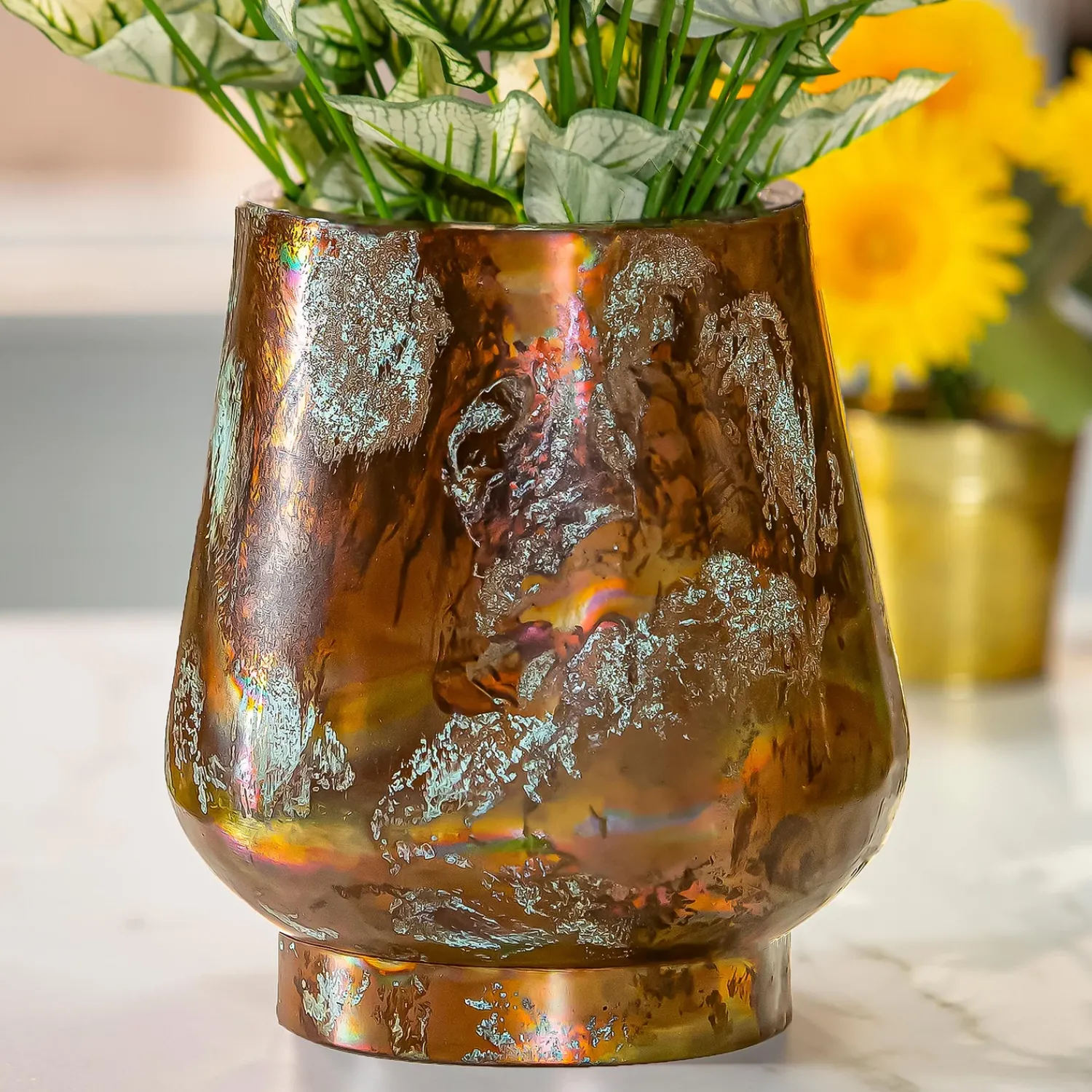 Plow & Hearth Planters & Plant Stands>Oil Rubbed Metal Planter
