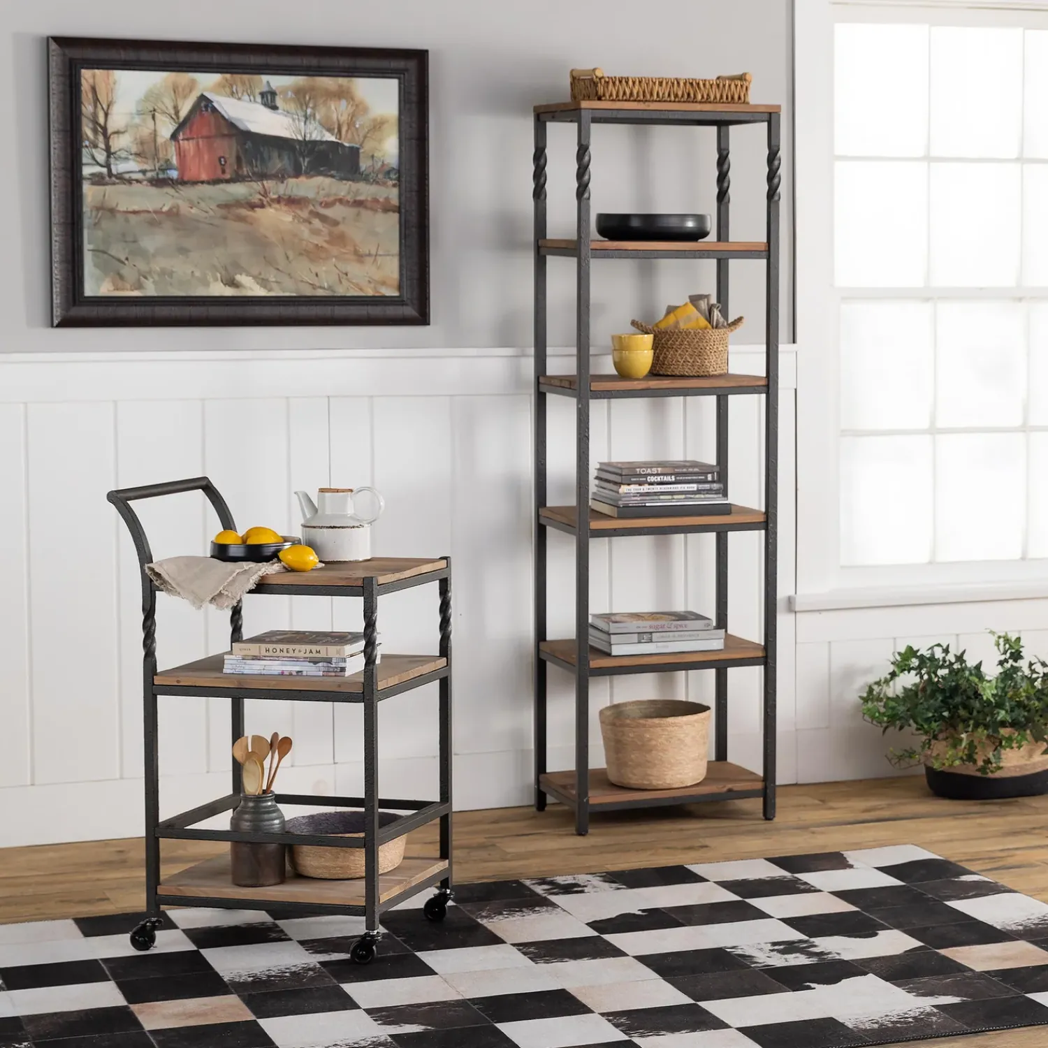 Plow & Hearth Wall Art>Old Cumington Barn Framed Wall Art Painting