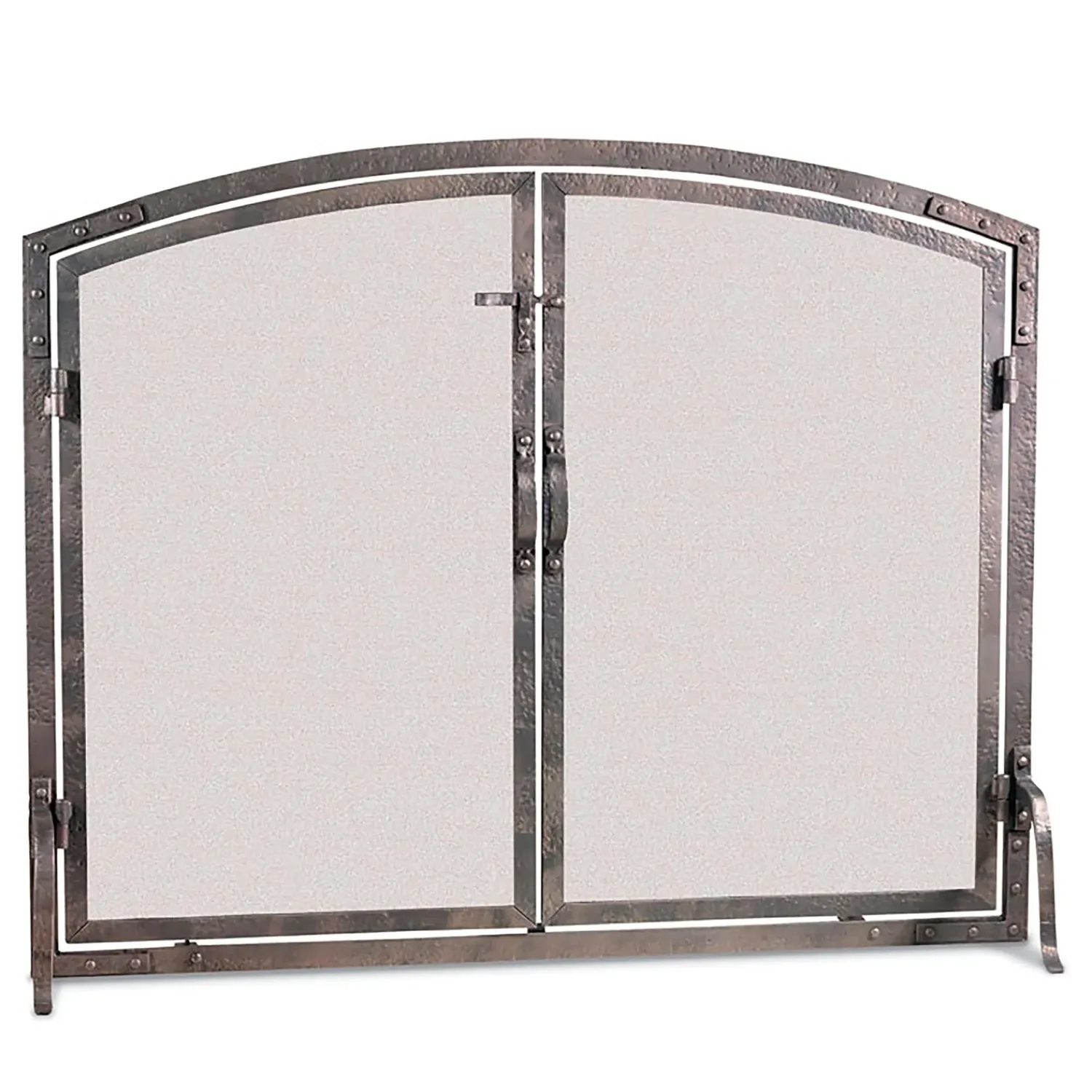 Plow & Hearth Fireplace Screens With Doors>Old World Forged Iron Arched Door Fireplace Screen