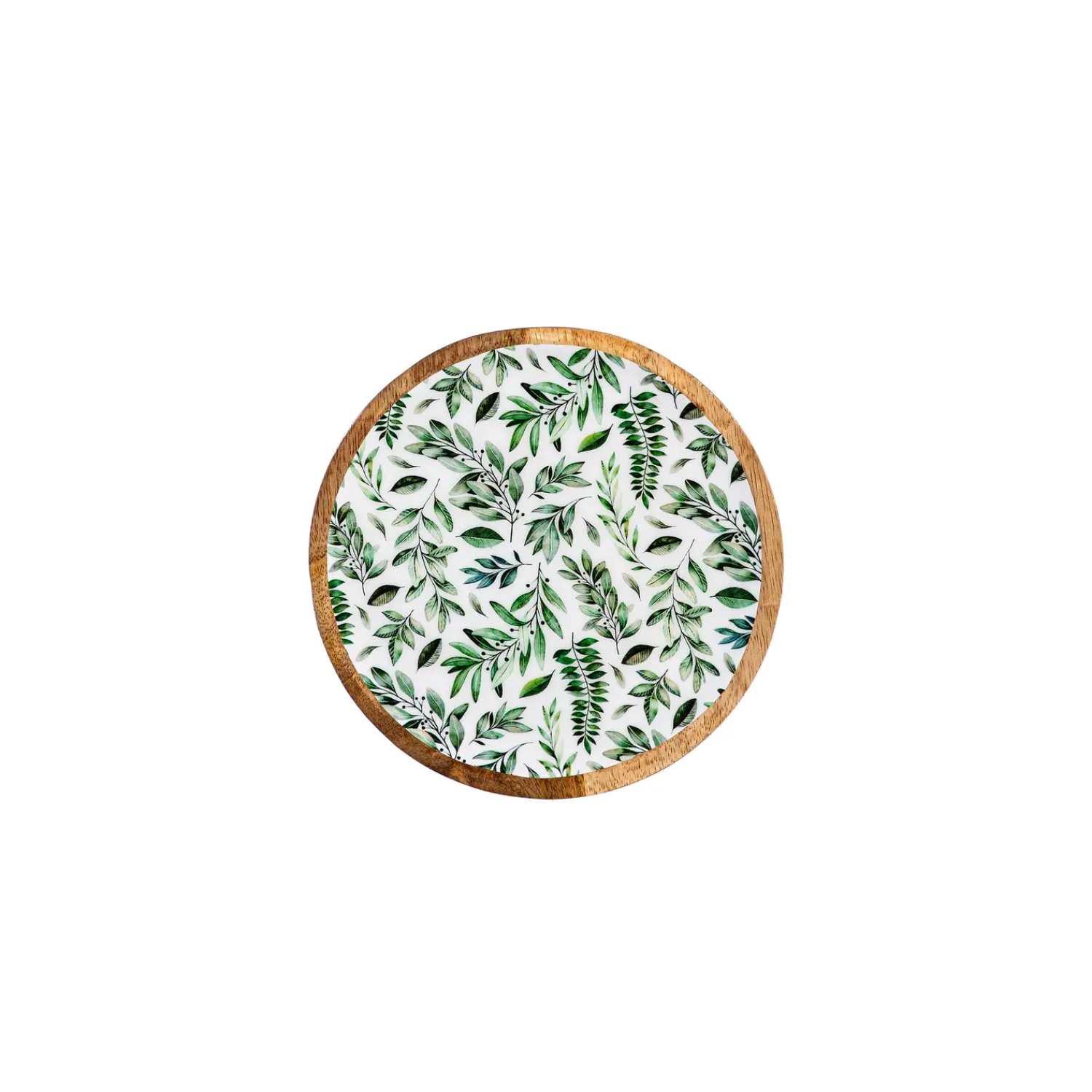 Plow & Hearth Plates & Platters>Olive Oasis Round Wood Platter Set