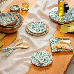 Plow & Hearth Plates & Platters|Serveware>Olive Oasis Wood Bowl Set