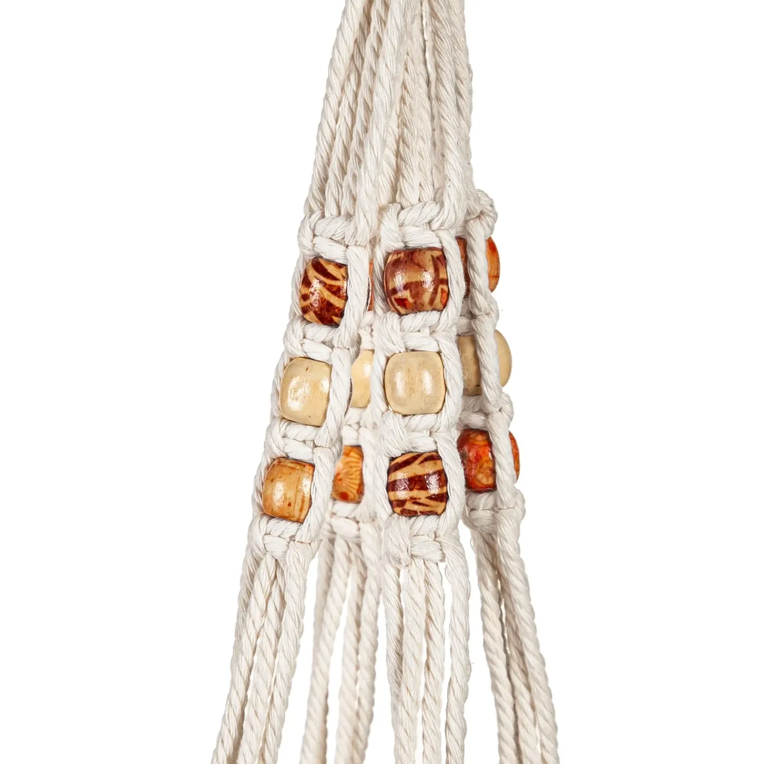 Plow & Hearth Planters & Plant Stands|Planters & Vases>Olivia Fabric Planter with Macrame Holder Ochre