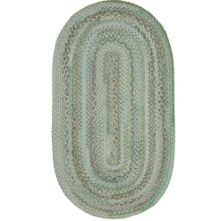 Plow & Hearth Area Rugs>Oval Riverview Wool Blend Braided Rug, 8' x 11'