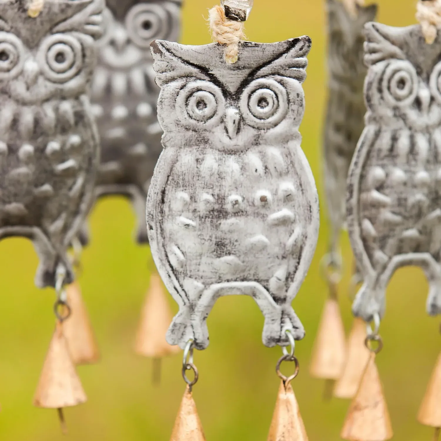 Plow & Hearth Wind Chimes & Mobiles>Owl Garden Bells