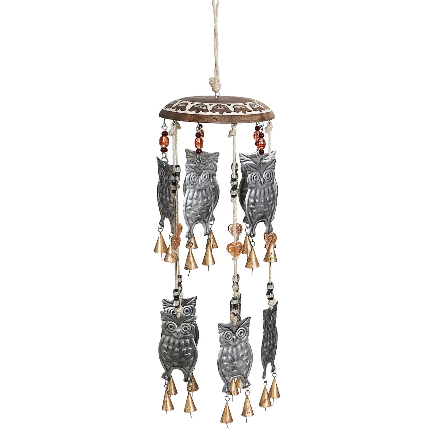 Plow & Hearth Wind Chimes & Mobiles>Owl Garden Bells