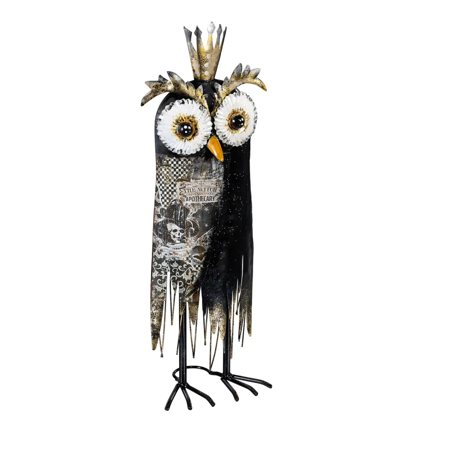 Plow & Hearth Garden Statues>Owl Queen Metal Statue, 20"H