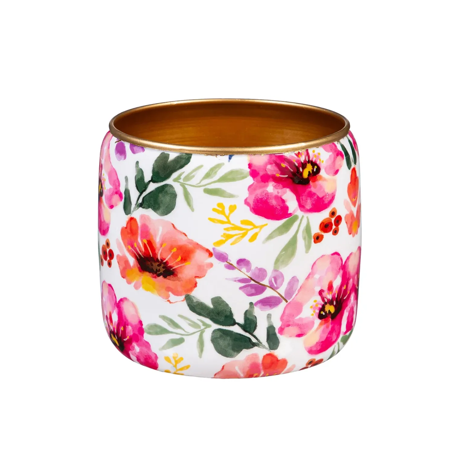 Plow & Hearth Planters & Plant Stands>Pastels of Nature Metal Planters, Set of 2