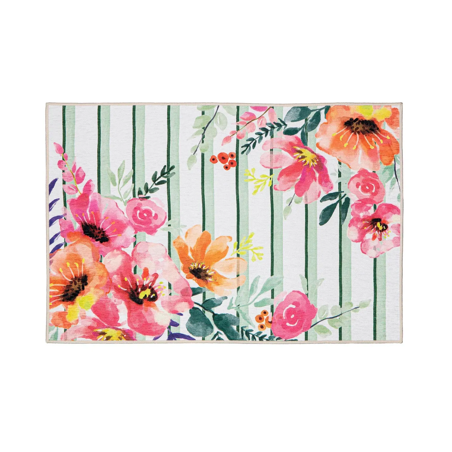Plow & Hearth Washable Mats>Pastels of Nature Washable Accent Rug, 2' x 3'