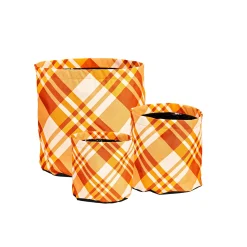 Plow & Hearth Planters & Plant Stands>Patterned Fabric Planters, Set of 3