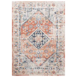 Plow & Hearth Area Rugs>Penelope Traditional Rug, 2' x 8' Runner Coral