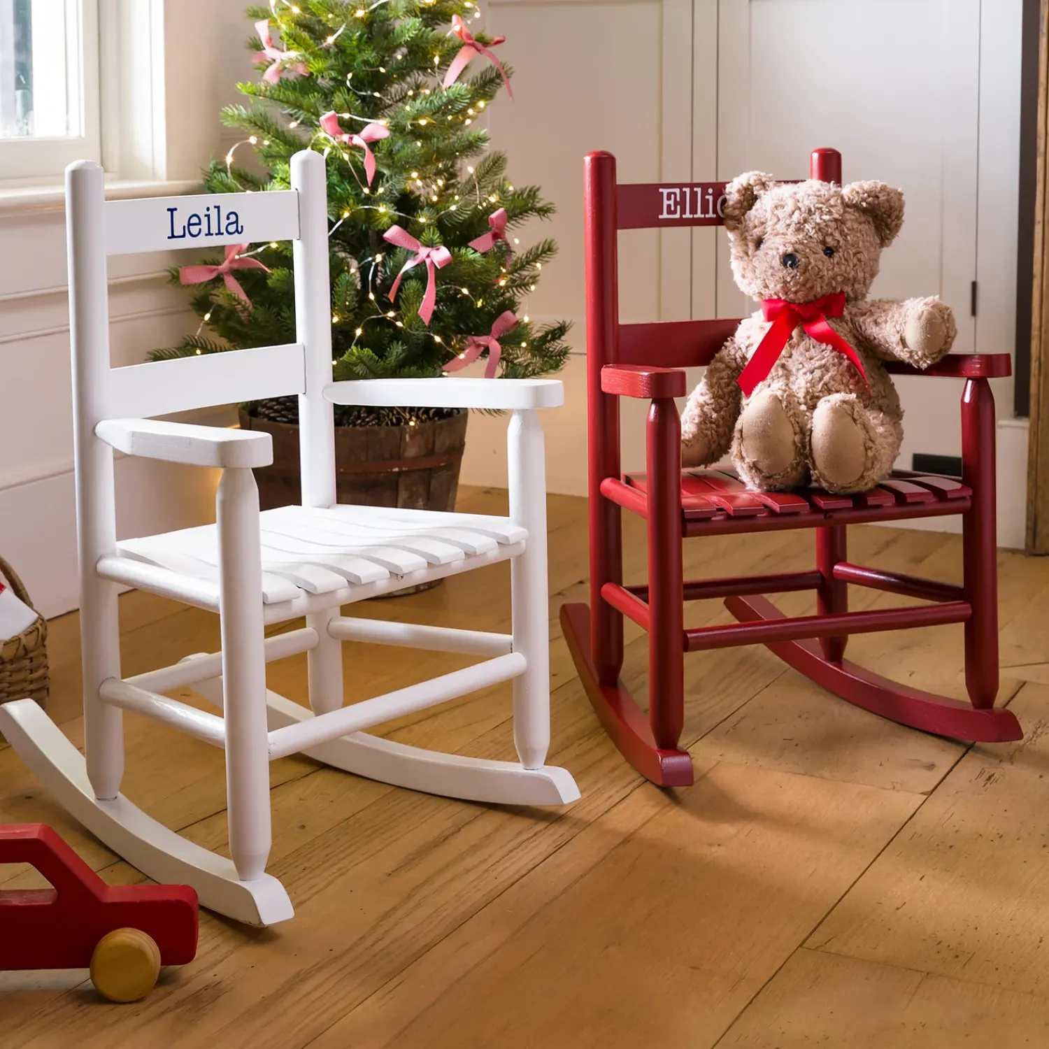 Plow & Hearth Chairs & Rockers|Rockers & Gliders>Personalized Child's Oak Ladderback Rocker