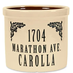 Plow & Hearth Address Signs & Wall Plaques>Personalized Crock With Name And Address