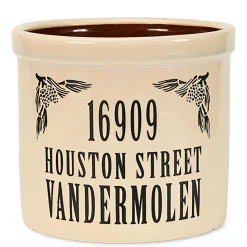 Plow & Hearth Address Signs & Wall Plaques>Personalized Crock With Name And Address