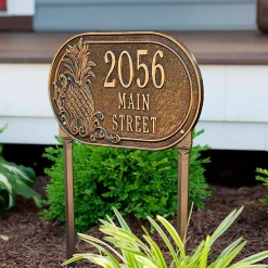 Plow & Hearth Garden Stakes|Address Signs & Wall Plaques>Personalized Pineapple Address Plaque Lawn Stake