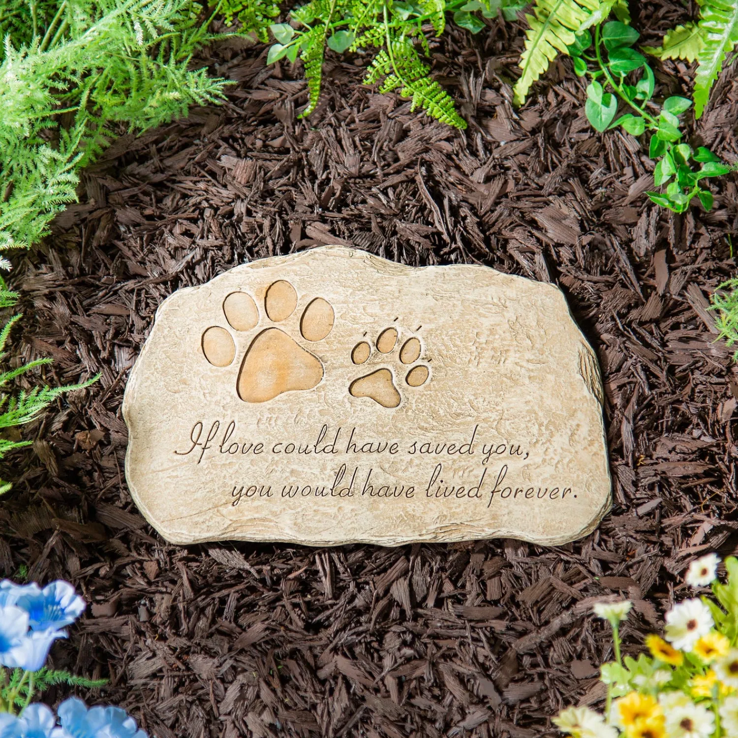 Plow & Hearth Memorial & Garden Plaques|Pet Products>Pet Devotion Garden Stone