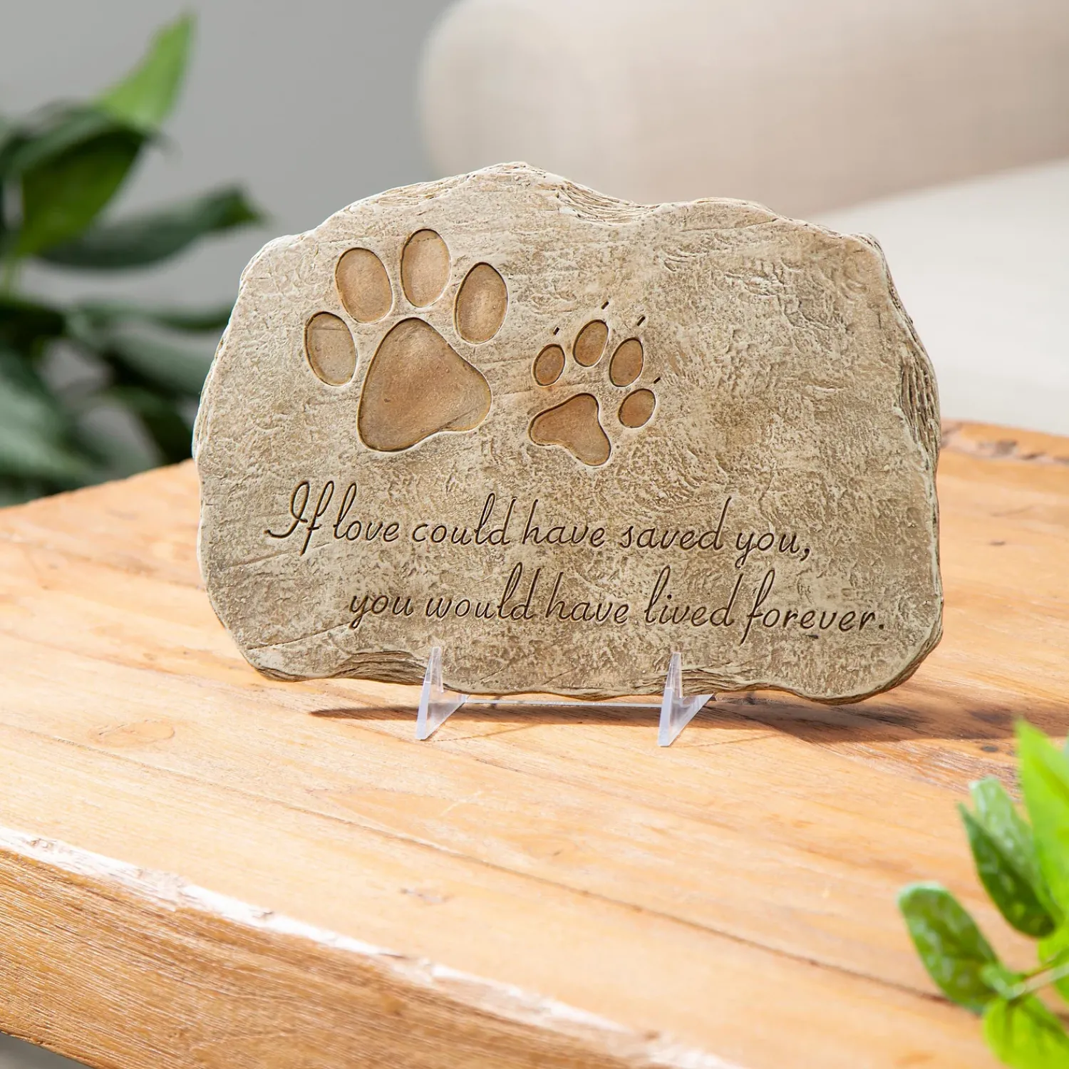 Plow & Hearth Memorial & Garden Plaques|Pet Products>Pet Devotion Garden Stone
