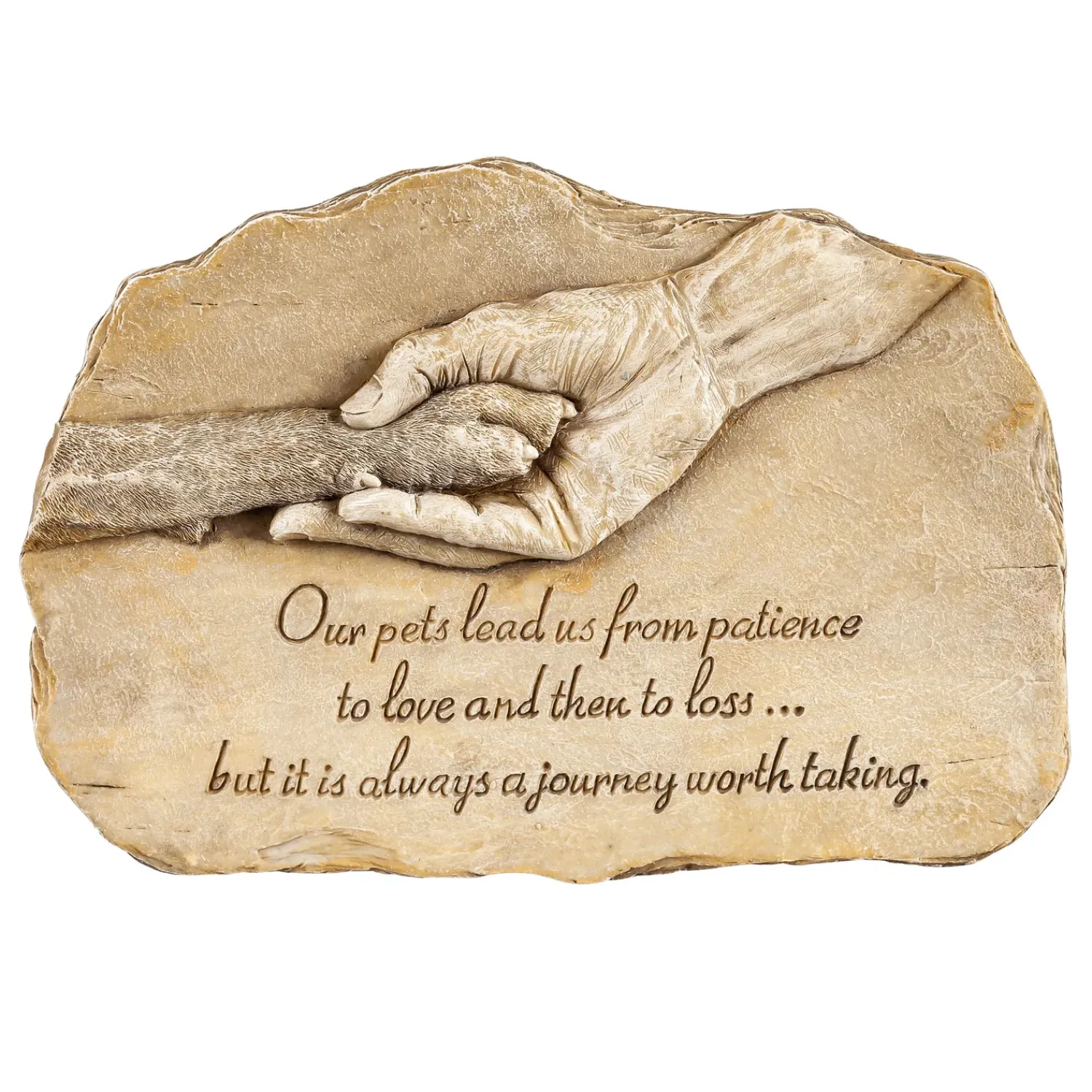 Plow & Hearth Memorial & Garden Plaques|Pet Products>Pet Devotion Garden Stone