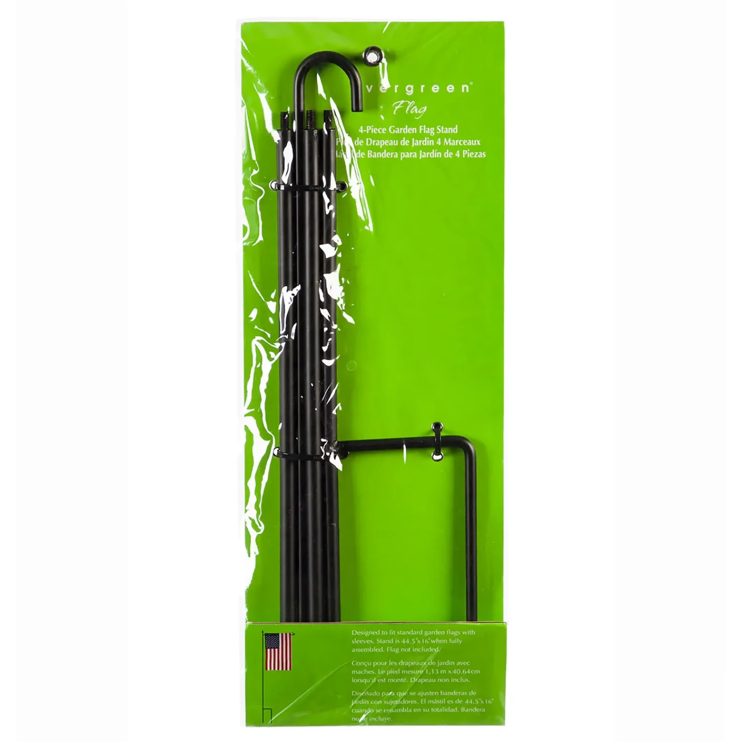 Plow & Hearth Flag Accessories>4-Piece Garden Flag Stand with Finial