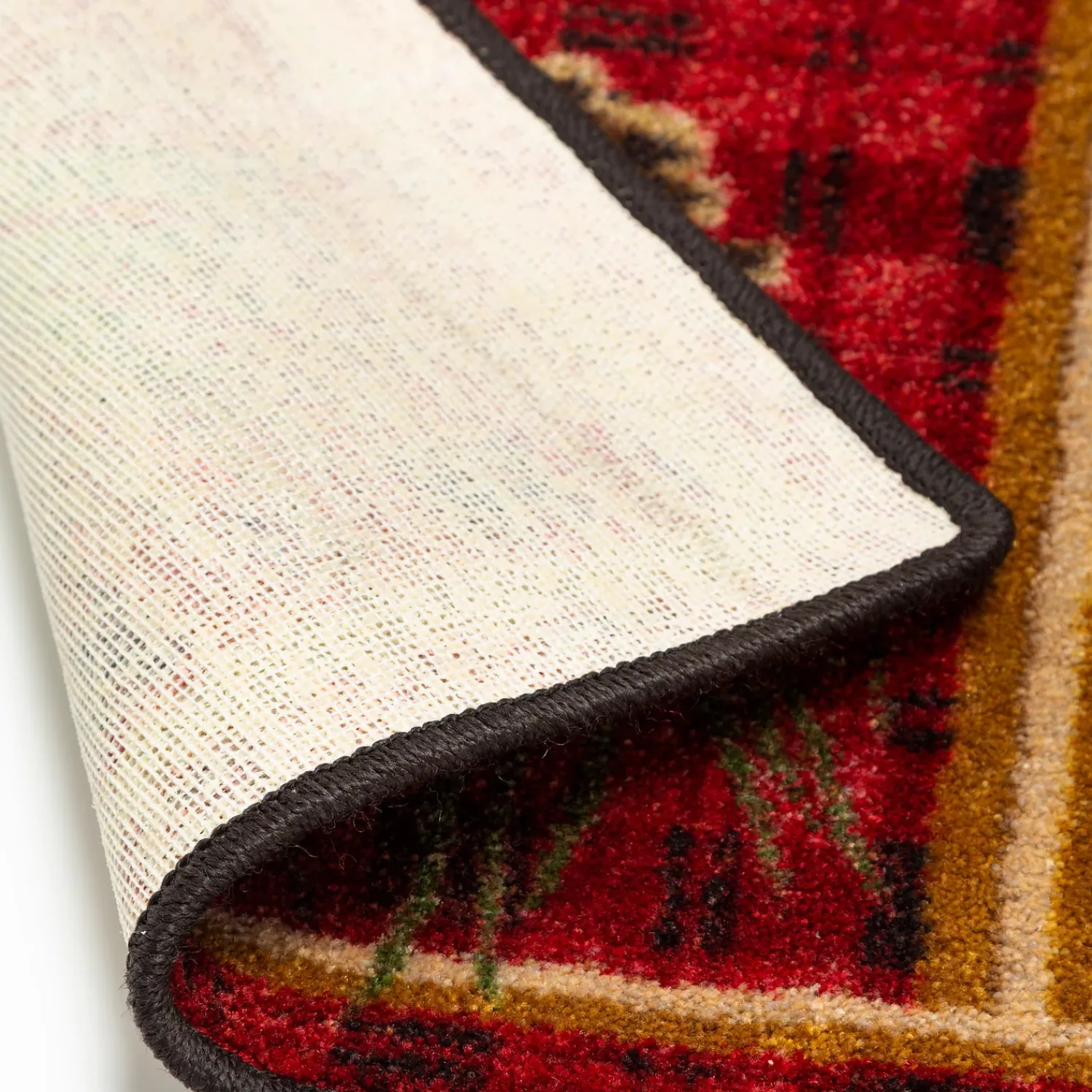 Plow & Hearth Area Rugs>Pine Cone Valley Plaid Rug, 5'4" x 7'8"