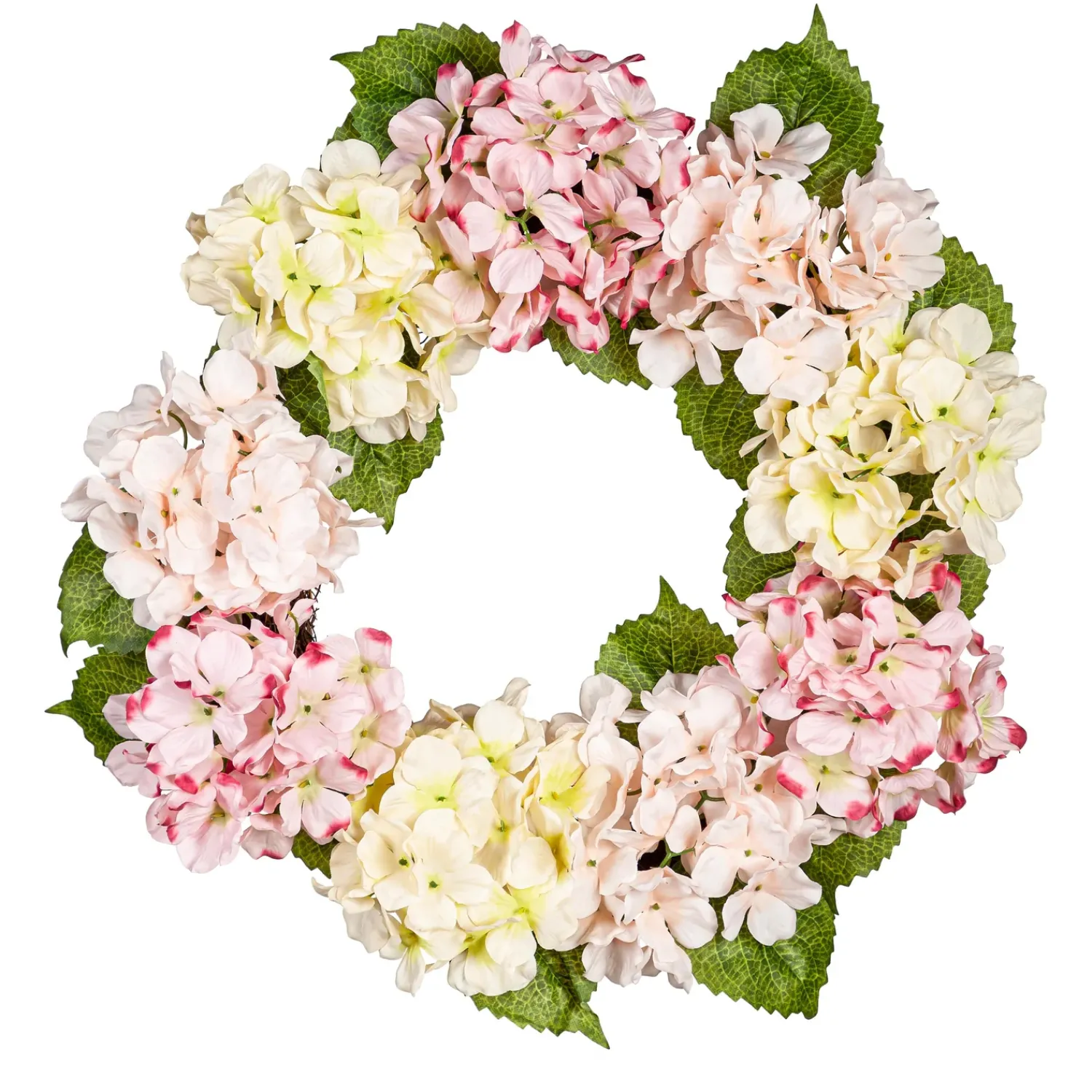 Plow & Hearth Wreaths|Faux Flowers & Plants>Pink Hydrangea Wreath