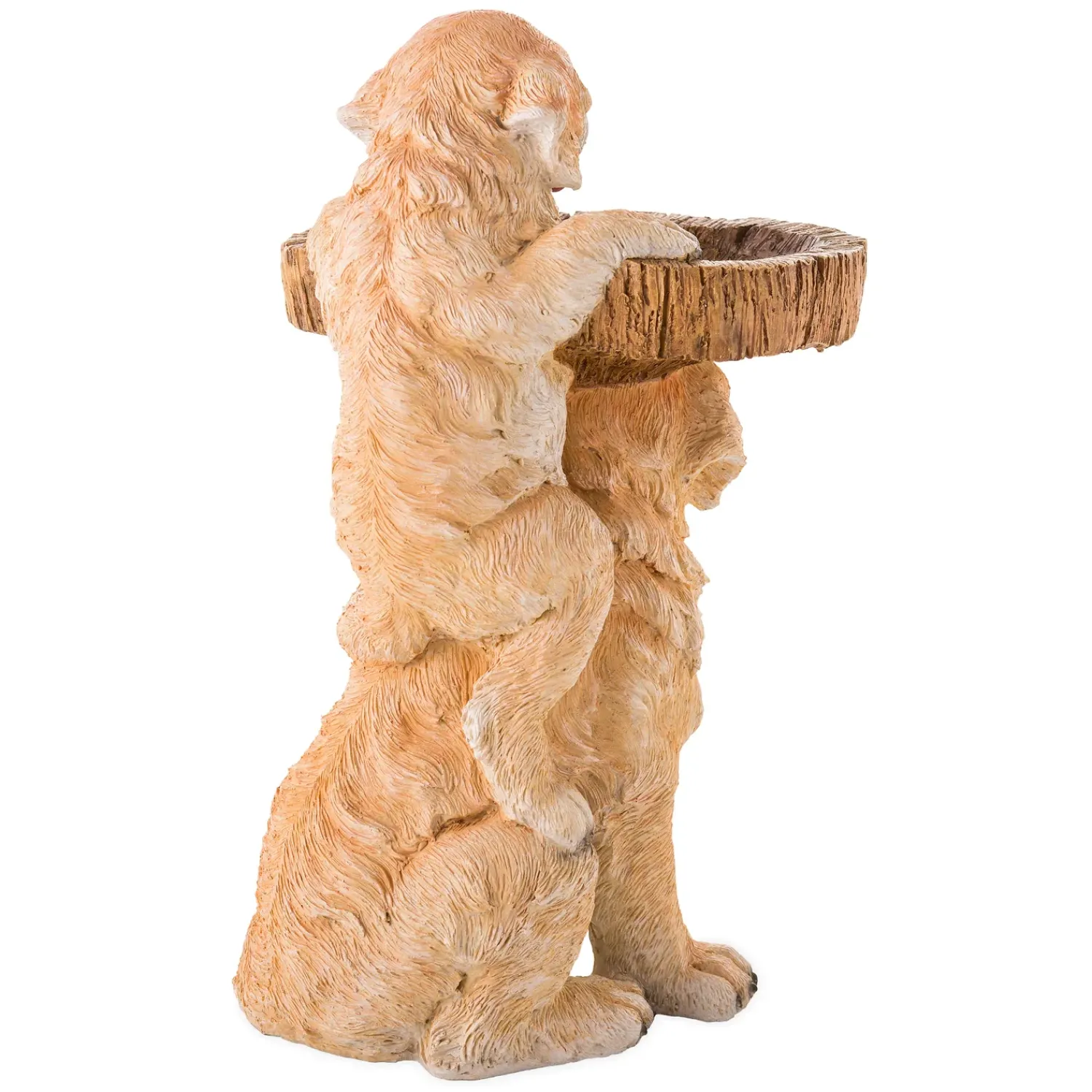 Plow & Hearth Birdbaths>Playful Puppies Birdbath
