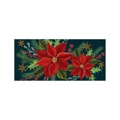 Plow & Hearth Interchangeable Mats>Poinsettia Sassafras Switch Mat
