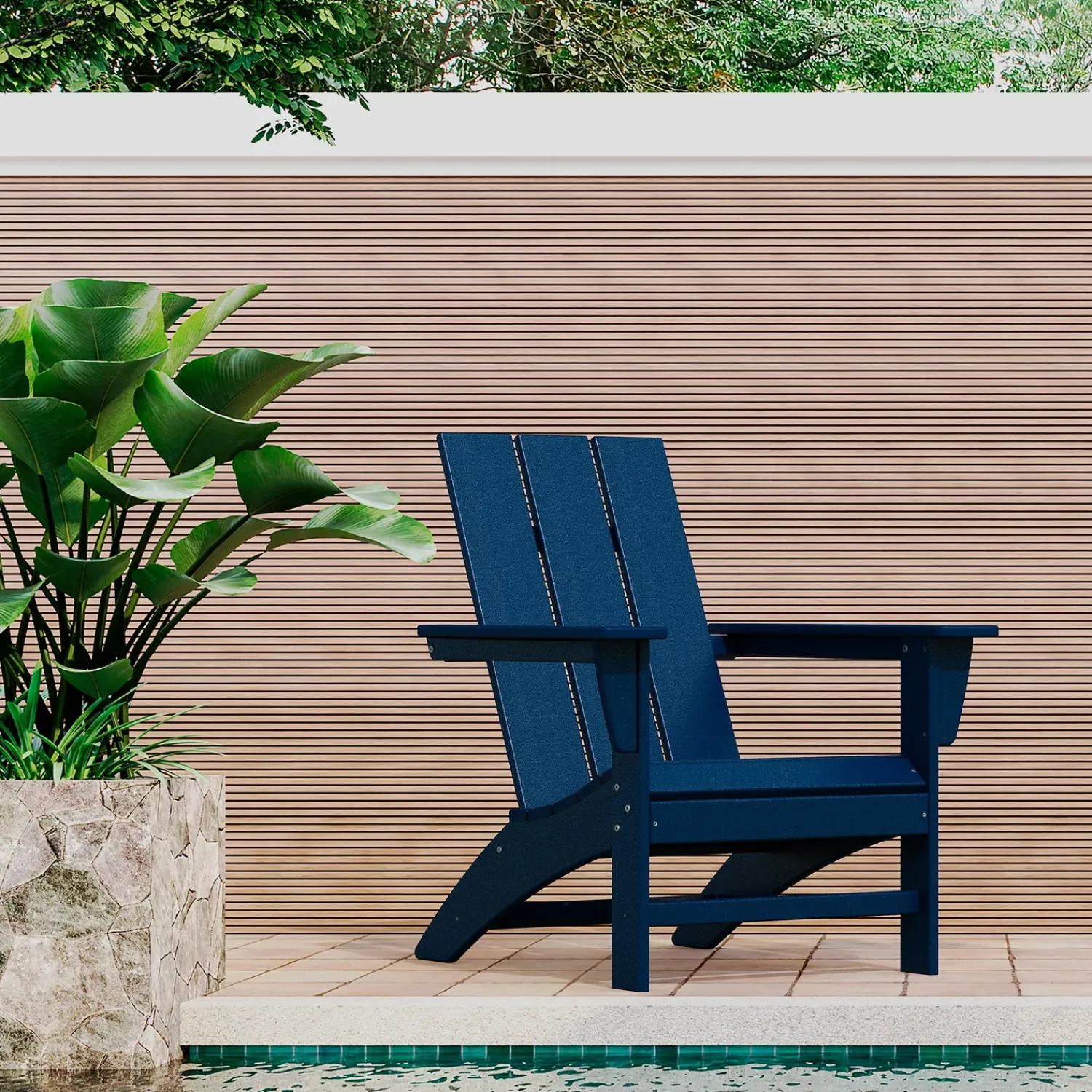 Plow & Hearth Chairs & Rockers|Rockers & Gliders>POLYWOOD® Modern Adirondack Chair