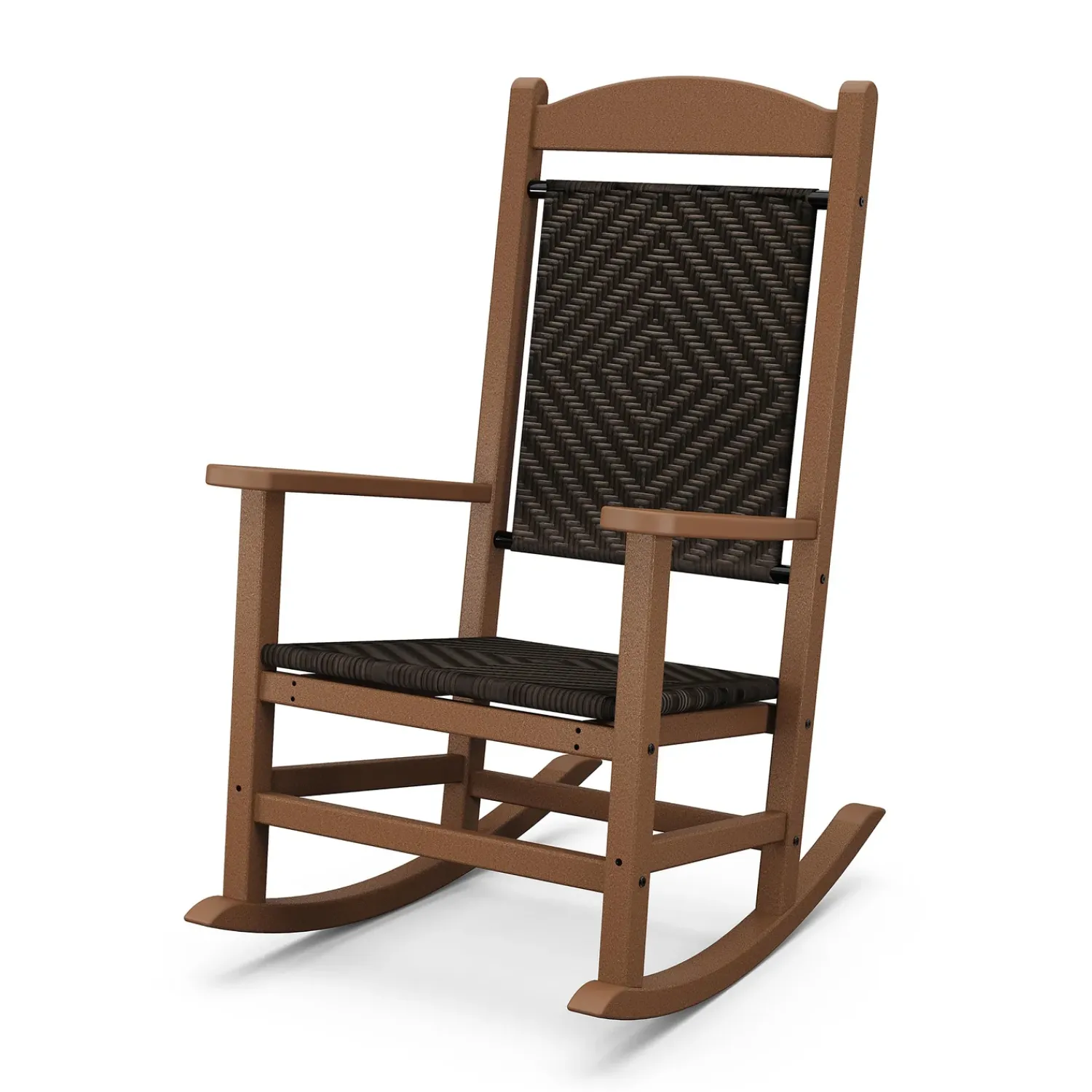 Plow & Hearth Chairs & Rockers|Rockers & Gliders>POLYWOOD® Presidential Woven Rocking Chair