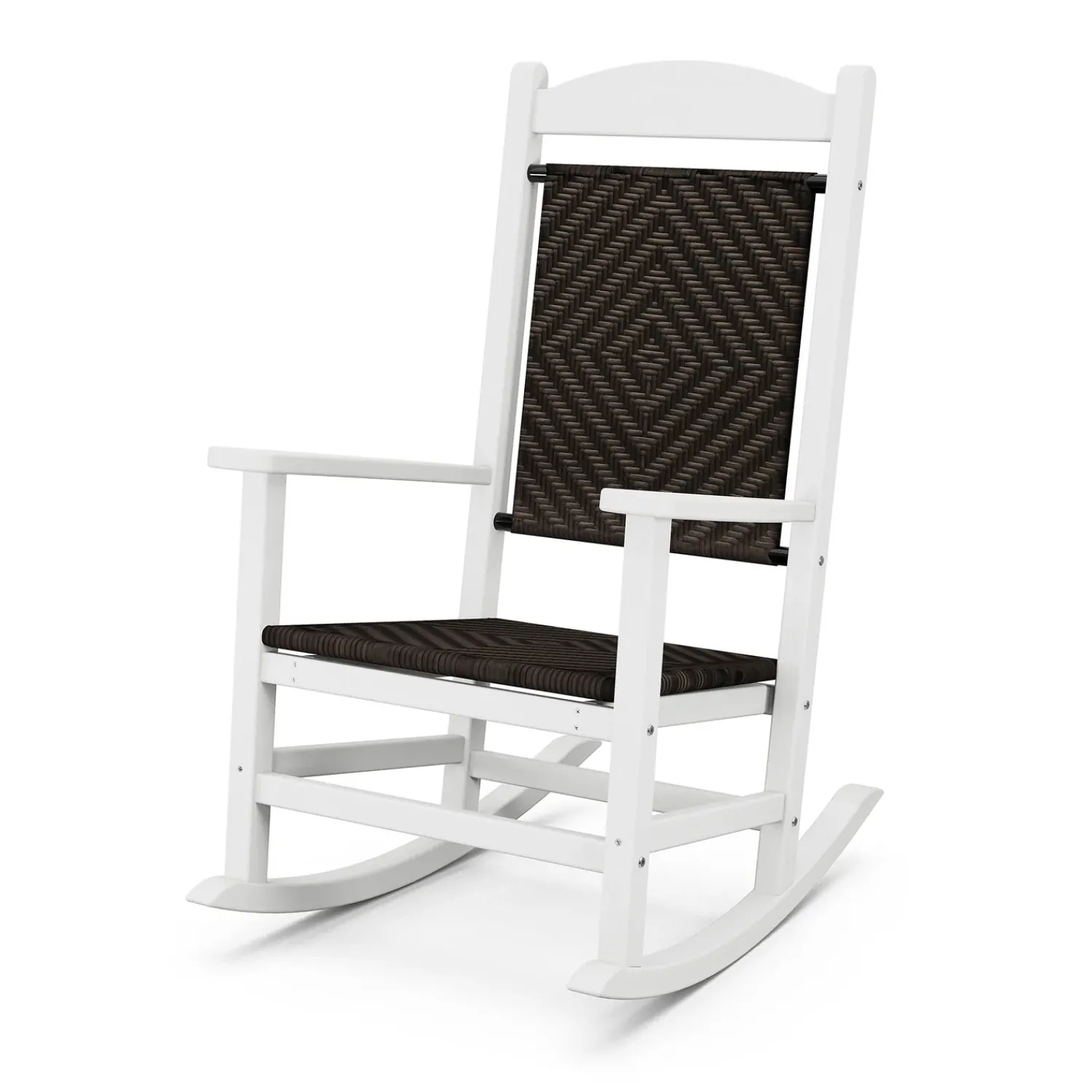 Plow & Hearth Chairs & Rockers|Rockers & Gliders>POLYWOOD® Presidential Woven Rocking Chair