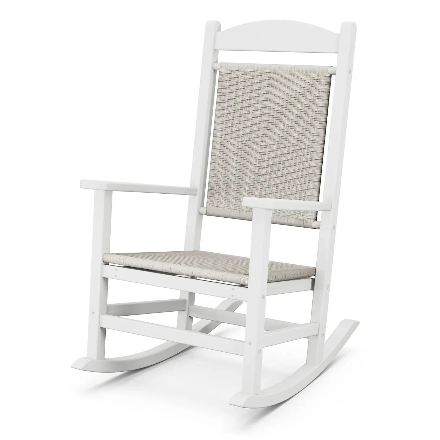 Plow & Hearth Chairs & Rockers|Rockers & Gliders>POLYWOOD® Presidential Woven Rocking Chair