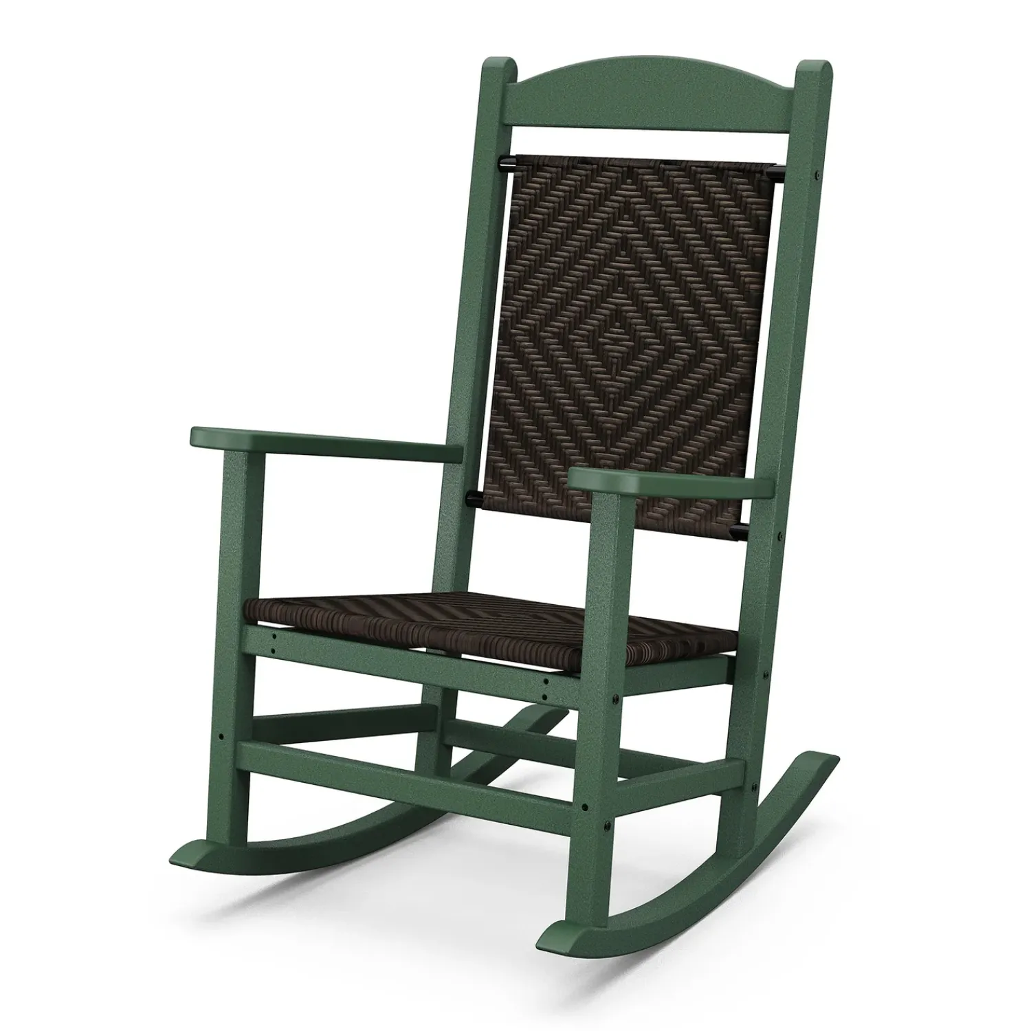 Plow & Hearth Chairs & Rockers|Rockers & Gliders>POLYWOOD® Presidential Woven Rocking Chair