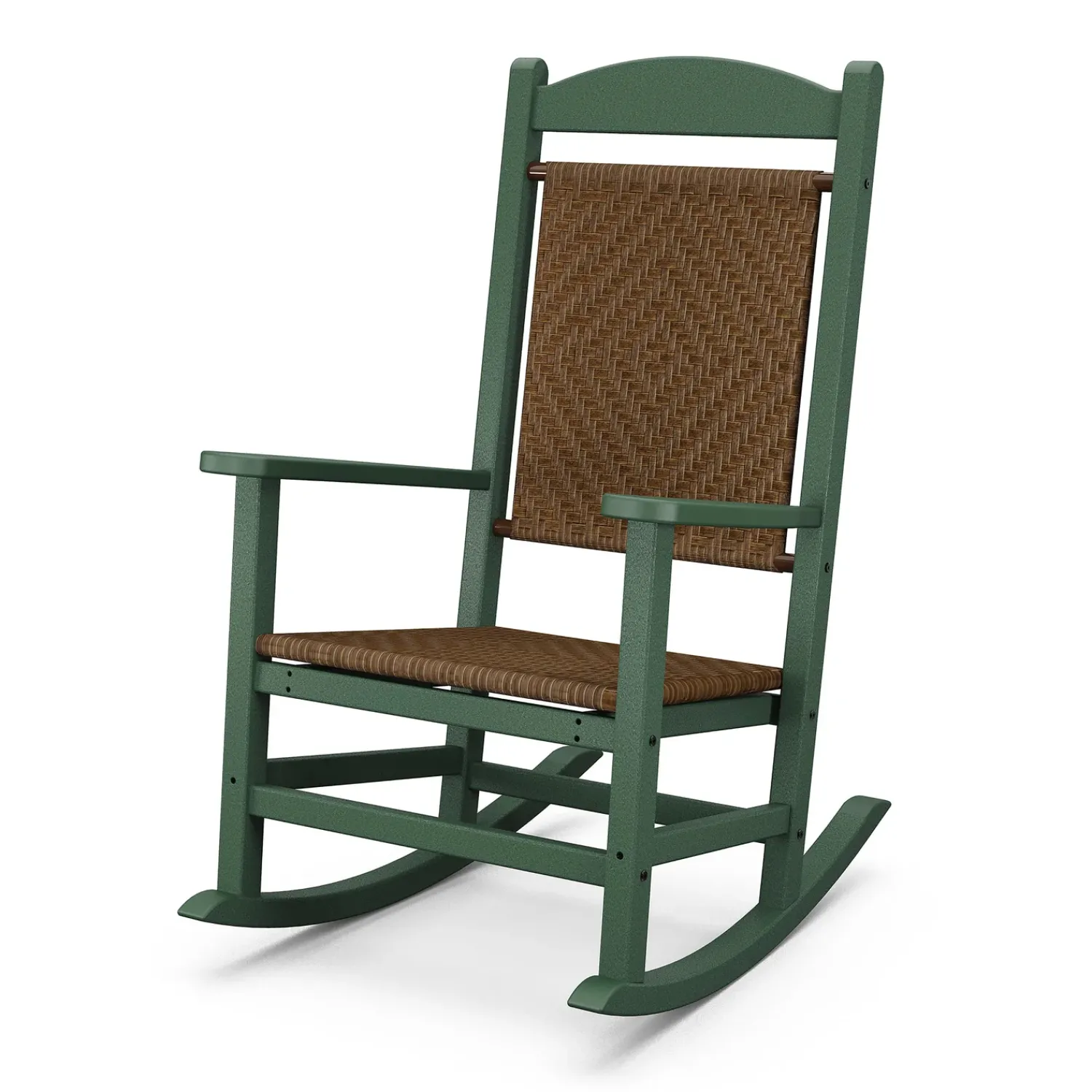 Plow & Hearth Chairs & Rockers|Rockers & Gliders>POLYWOOD® Presidential Woven Rocking Chair