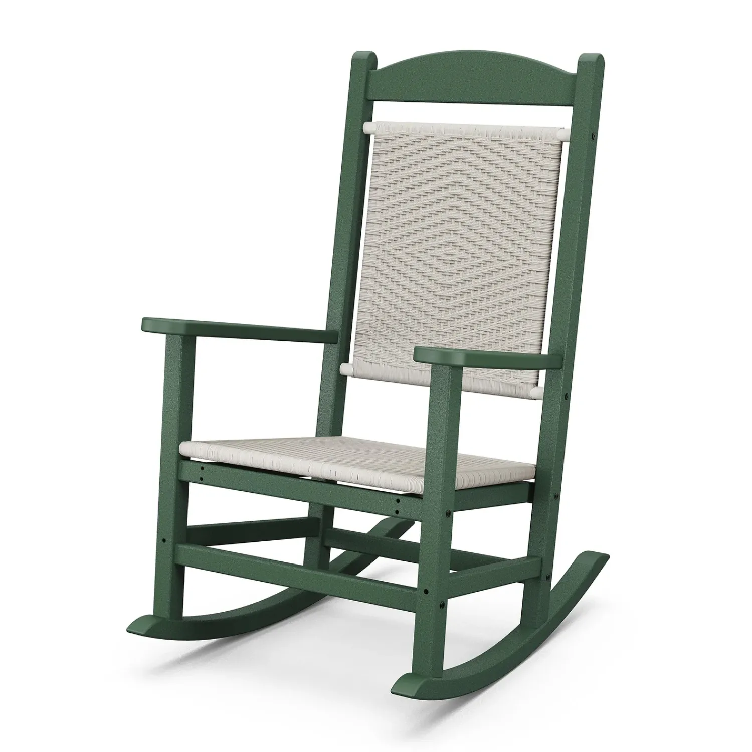 Plow & Hearth Chairs & Rockers|Rockers & Gliders>POLYWOOD® Presidential Woven Rocking Chair
