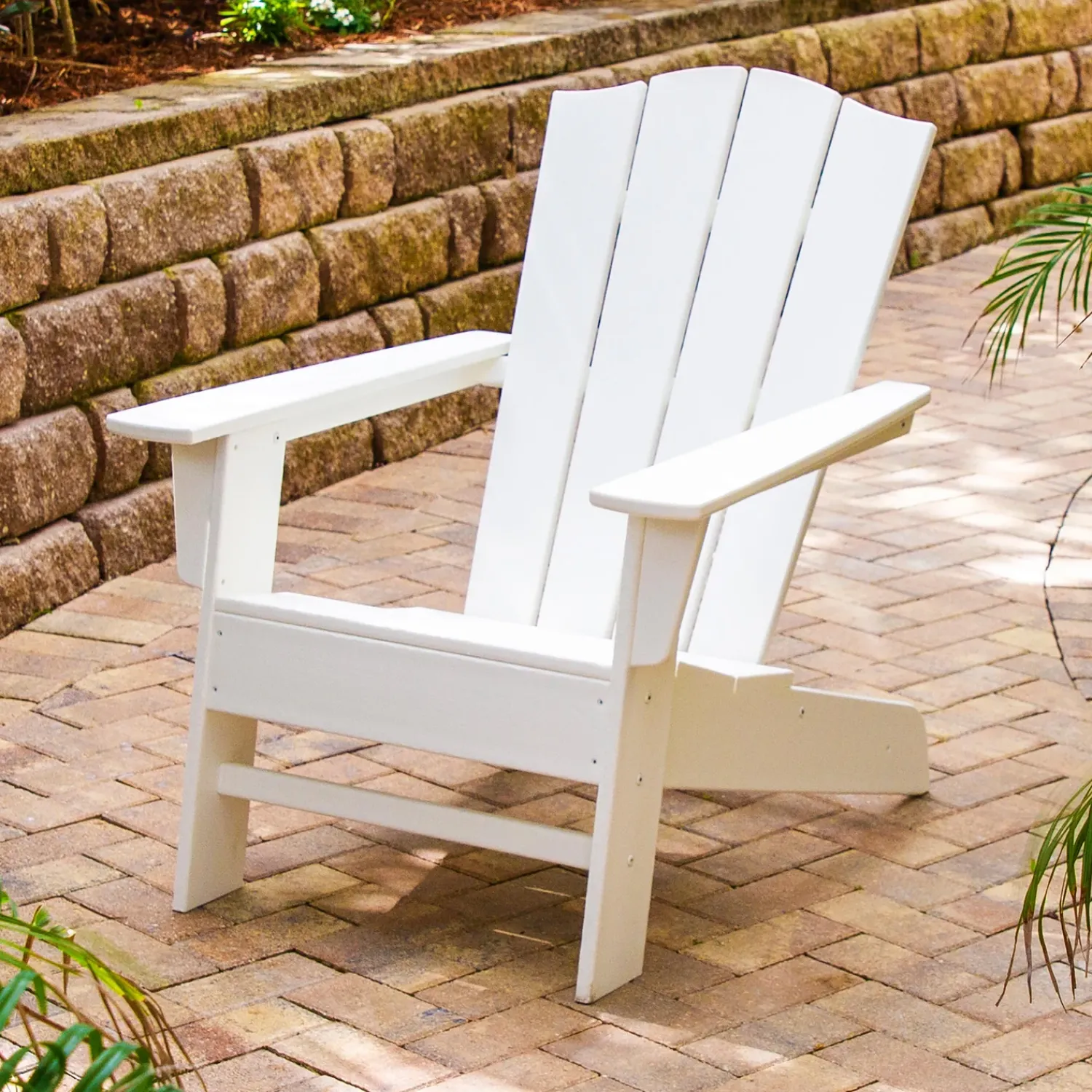 Plow & Hearth Chairs & Rockers|Rockers & Gliders>POLYWOOD® Wave Adirondack Chair
