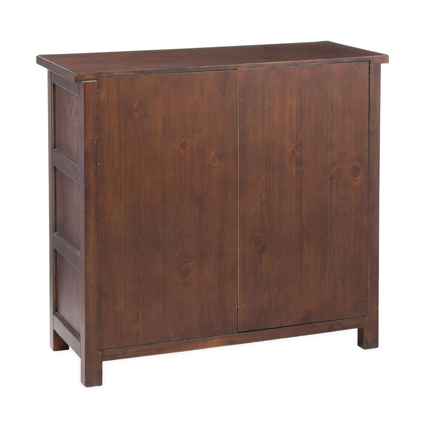 Plow & Hearth Desks & Console Tables|Chests & Storage Cabinets>Portland Ice Box Wood Console Table with Replica Hardware Walnut